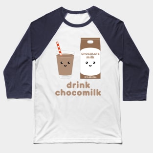 Drink milk chocolate Kawaii choco milk carton Baseball T-Shirt
